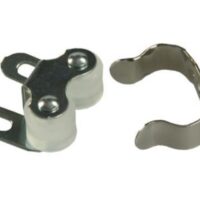 JR Products Door Catch, Double Barrel Roller, Silver, Set of 2