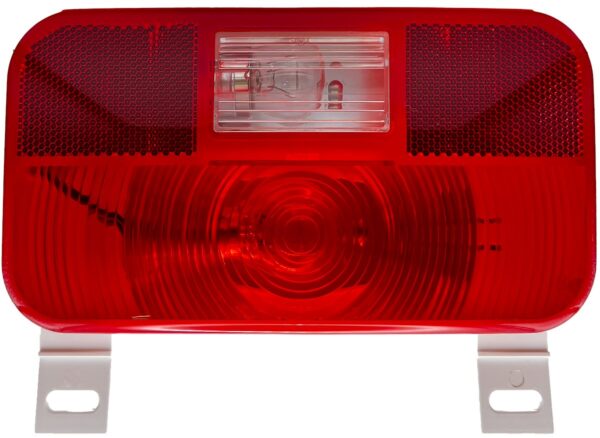 RV Designer Rectangular Stop/Tail/Turn Light, Tall Red, 4-5/8 x 8-9/16 Inch