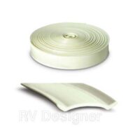 RV Designer Trim Molding Insert, Colonial White Vinyl, 1-Inch, 100-Foot