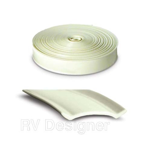 RV Designer Trim Molding Insert, Colonial White Vinyl, 1-Inch, 100-Foot