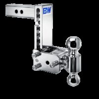B&W Trailer Hitch Ball Mount 2" Receiver 10,000 lb Dual Ball Chrome Plated