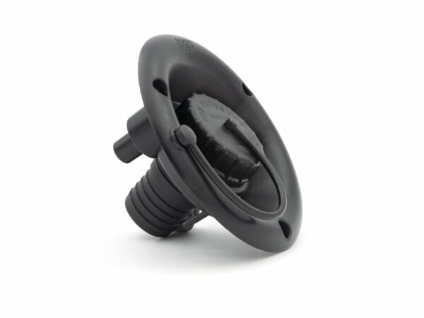 B&B Molders Fresh Water Inlet, Recessed Mount, Black