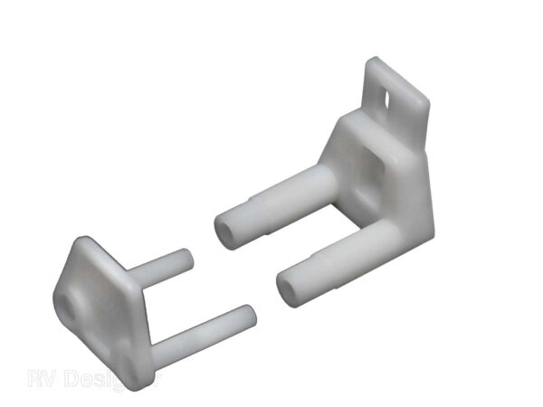 RV Designer Adjustable Interior Door Guide, White