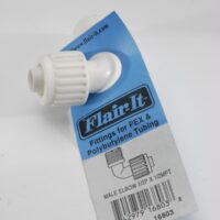 Elkhart Supply Compression to Male Thread Elbow, 1/2 Inch, 90 Degree, White