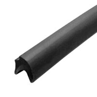 AP Products Window and Door Seal, U-Seal, 12 Feet, Black Rubber