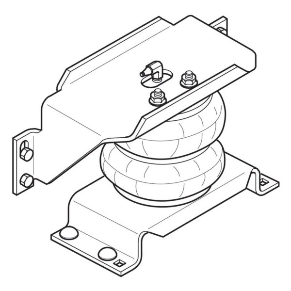 Firestone Ride-Rite Air Helper Spring Kit, 5000 lb, Black, Set of 2