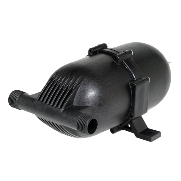 SHURflo Fresh Water Accumulator Tank, 24 Ounce, Black Nylon, 125 PSI