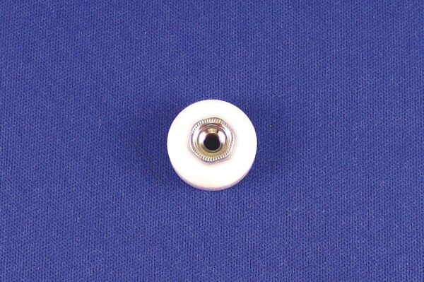 Strybuc Shower Door Roller, Nylon, Ball Bearing, 3/4 Inch, White, Matte