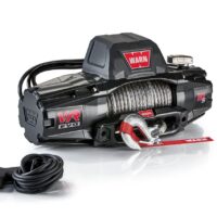 WARN VR EVO 10 10,000 lb Electric Winch, Synthetic Line, Fixed Mount, Black