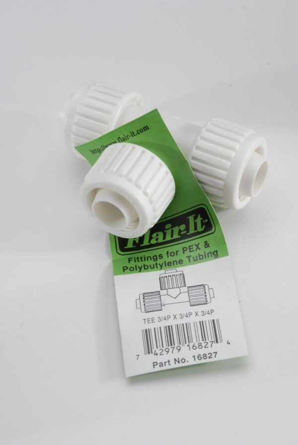 Elkhart Supply 3/4 Inch Compression Tee, White