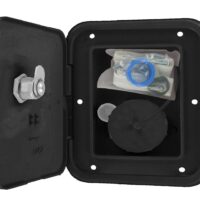 Valterra Fresh Water Inlet, Gravity Feed, Recessed, Black