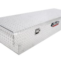 Dee Zee Single Lid Crossover Tool Box, Silver Polished Aluminum