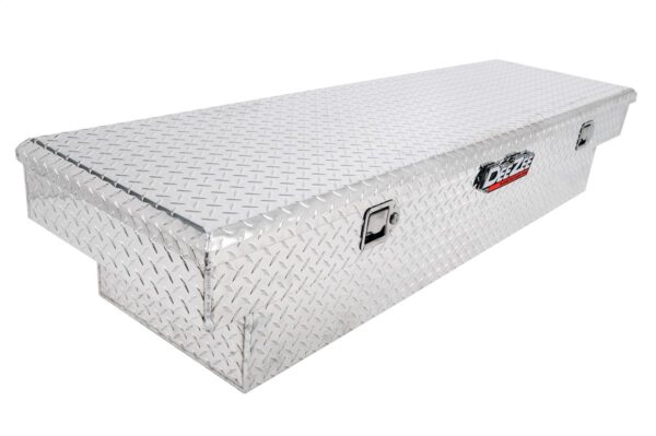 Dee Zee Single Lid Crossover Tool Box, Silver Polished Aluminum