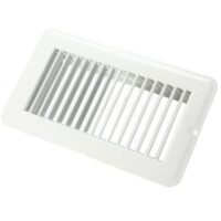 JR Products Heating/Cooling Register 10-5/8x5-5/8 Inch, White