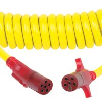 Hopkins 6-Pin Flex-Coil Trailer Adapter with Nite-Glow, 3 Feet