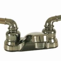Empire 4 Inch Lavatory Faucet with Diverter and Teapot Handles, Chrome