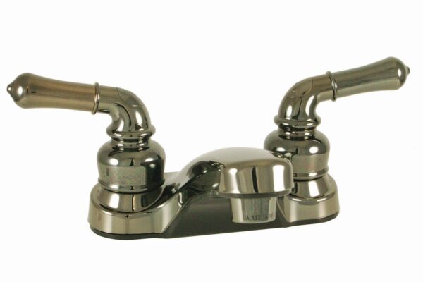 Empire 4 Inch Lavatory Faucet with Diverter and Teapot Handles, Chrome