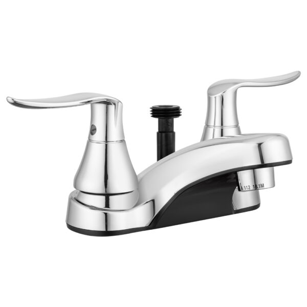 Dura Faucet Lavatory Faucet with Shower Diverter, 4 Inch, Polished Silver