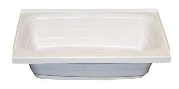Lippert Better Bath Rectangular Bathtub, 36" x 24", Left Drain, White