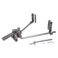 Husky Towing Weight Distribution Hitch, Round Bar, 12,000 lb GTW, Gray Powder Coated