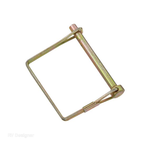 RV Designer 1/4 Inch Coupler Safety Pin, 2 Inch, Gold