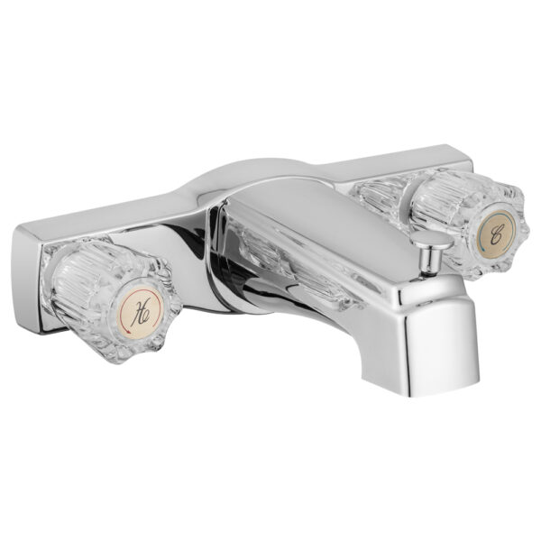 Dura Faucet 8 Inch Wall Mount Tub Faucet, Diverter, Chrome Plated Silver