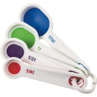 Progressive International Measuring Spoons, Oval, Multi-Color, Set of 4