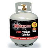Manchester 20 Pound DOT Propane Cylinder, Gray, Portable