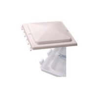 Ventmate Roof Vent Lid, 14x14 in., White, Jensen Hinge