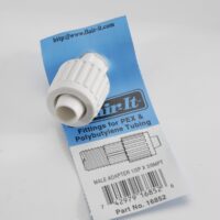 Elkhart Supply 1/2 Inch Compression to 3/8 Inch Male Thread Adapter, White