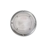 AP Products 12 Volt Round Porch Light Clear 11.3 Inch