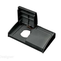 RV Designer Weatherproof Dual Receptacle Cover Plate, Black