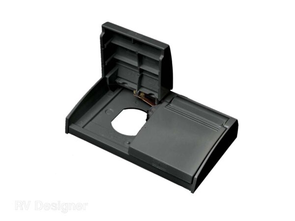 RV Designer Weatherproof Dual Receptacle Cover Plate, Black
