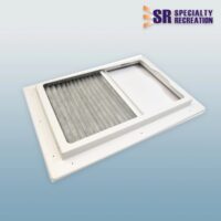 Specialty Recreation Skylight Blind, 22" x 14", Gray/White