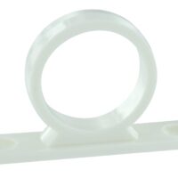 Phoenix Products Shower Hose Guide Ring, White, with Wall Anchor