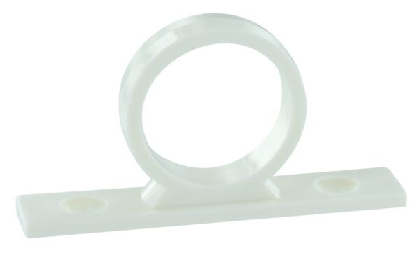 Phoenix Products Shower Hose Guide Ring, White, with Wall Anchor