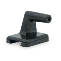 B&B Molders Shower Head Mount, 1-Position, Black