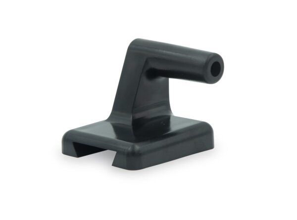 B&B Molders Shower Head Mount, 1-Position, Black