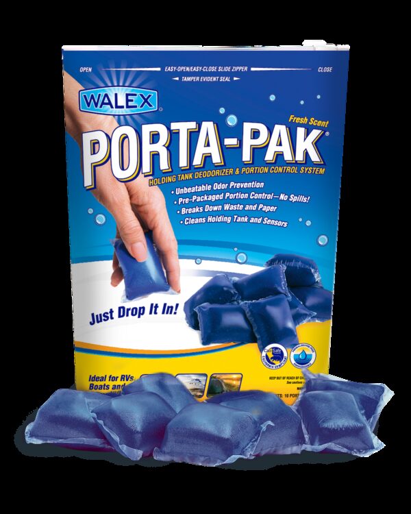 Walex Bio-Pak Waste Holding Tank Treatment, 50-Pack (1.12 oz each), Formaldehyde-Free