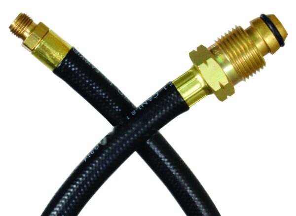JR Products Propane Pigtail Hose 48" POL to 1/4" Inverted Flare