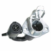 Husky Towing 7-Blade to 7-Pin Trailer Adapter, Black & Silver