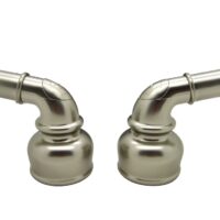 Dura Faucet Teapot Classical Lever Handle, Silver, Set of 2