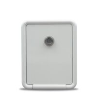 B&B Molders Fresh Water Inlet with Door, Recessed Mount, Polar White