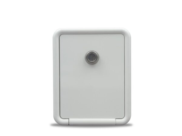 B&B Molders Fresh Water Inlet with Door, Recessed Mount, Polar White