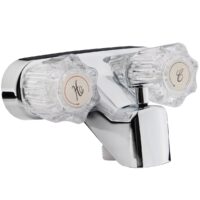 Dura Faucet Bathtub Faucet, Silver, with Diverter Spout and Handheld Mount