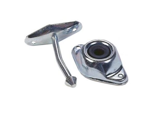 JR Products 3 Inch Angled-Plunger Door Catch, Silver