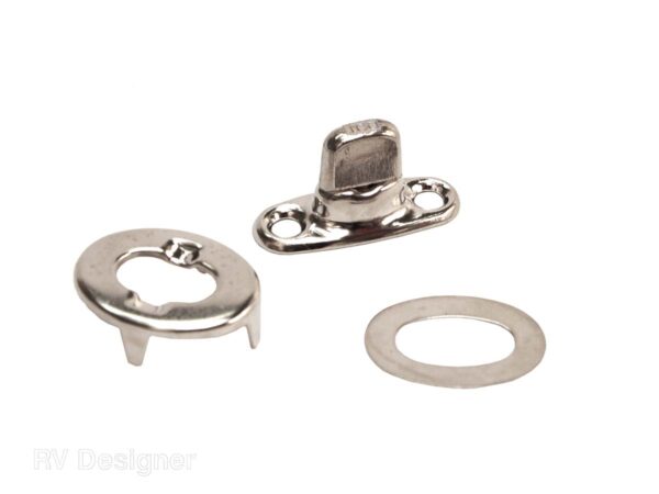 RV Designer Twist-Lock Fastener, Stainless Steel, Set of 4