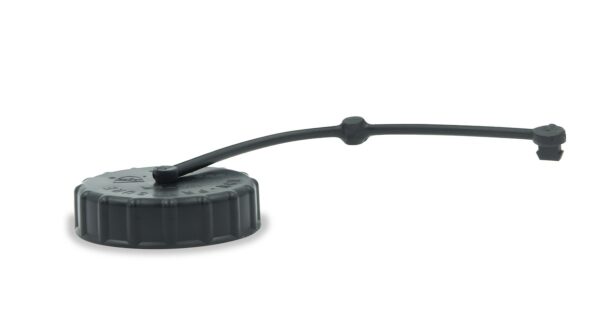 B&B Molders Fresh Water Inlet Cap, Bayonet, Black with Lanyard