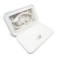 B&B Molders Exterior Shower, Hand-Held, White