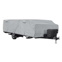 Classic Accessories Receiver Hitch Pop-Up Camper Cover, 14 To 16 Feet, Gray